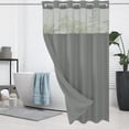thumbnail image 5 of Dmlowu Shower Curtain, Waterproof Shower Curtain Liner, Lightweight Sturdy Shower Curtains for Bathroom Hotel Home Decor, 72x75 Inch Double-Layer Cloth Shower Curtain, 5 of 6