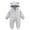 ZB Grey, variant on Baby Jumpsuit Snowsuit for 0-9 Months , Bear Snowsuit Fluffy Winter Keep Warm , Romper Warm Coat Size 3 Months-6 Months