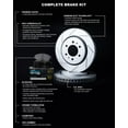 thumbnail image 4 of R1 Concepts Rear Brakes and Rotors Kit |Rear Brake Pads| Brake Rotors and Pads| Euro Ceramic Brake Pads and Rotors|fits 2002-2008 Chevrolet Astra, Meriva, Zafira; Saturn Astra, 4 of 5