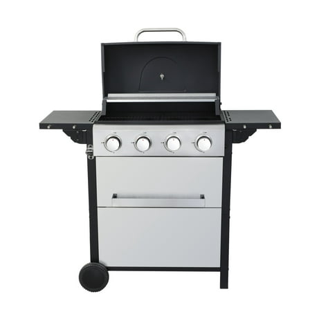 BOFANG 4-Burner Stainless Steel Propane Grill with Enamel Grids