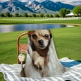 thumbnail image 4 of Cozy Chihuahua Dog  Flannel Blanket - Soft, Warm Throw for Naps, Camping &amp; Travel | Perfect Gift for Pet Lovers Dog Blanket, 4 of 8