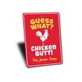 thumbnail image 3 of Chicken Butt Joke Novelty Decor, Metal Wall Sign - 10x14 Inches, 3 of 4