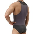 thumbnail image 4 of CYMMPU Men's Gym Jumpsuit Vest Briefs Sportswear Jumpsuit Loungewear Stretch Tights, 4 of 8