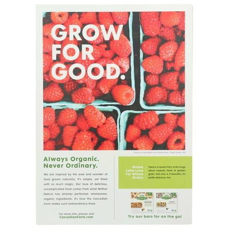 Cascadian Farm Organic Purely Os Cereal, 8.6 Ounce -- 12 per case.