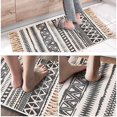 thumbnail image 3 of Darhoo Boho Rugs for Bedroom, Small Cotton Woven Rugs Tassels 2 x3 , Traditional Farmhouse Area Rugs, Washable Throw Rug Runner for Kitchen, Bathroom, Bedroom, Laundry (Black Ripple), 3 of 7