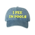 thumbnail image 1 of Adult I Pee In Pools Embroidered Deluxe Dad Hat, 1 of 1