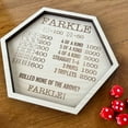 thumbnail image 4 of Farkle Dice Game Wooden Tray - Handcrafted Farkle Dice Board With Storage Compartments For Family And Strategy, 4 of 6
