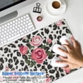 thumbnail image 4 of Long Mouse Pads for Desk,Pioneer Flower Floral Print Pattern Desk Mats on Top Of Desks, Desk Mouse Pad Extra Large with 3mm Non-Slip Base and Stitched Edge for Gaming,Office,Work,Home 31.5"x15.7", 4 of 6