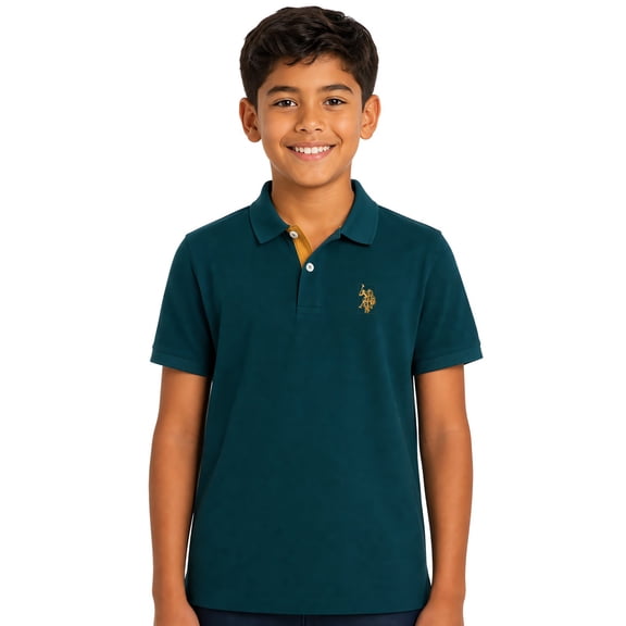 U.S. Polo Assn. Boys Pique Polo Shirt, Sizes 4-18