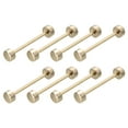 thumbnail image 1 of Unique Bargains 8Pack Métal Sac Sangle Connecter Boucles, 32x42mm Bourse Vis Rivets de Fixation (Doré Clair), 1 of 7