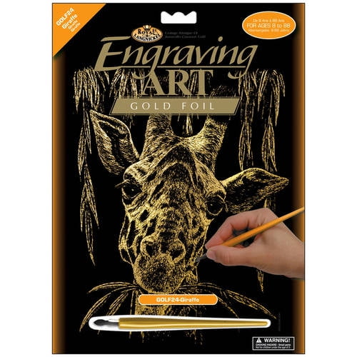 Gold Foil Engraving Art Kit, 8" x 10"