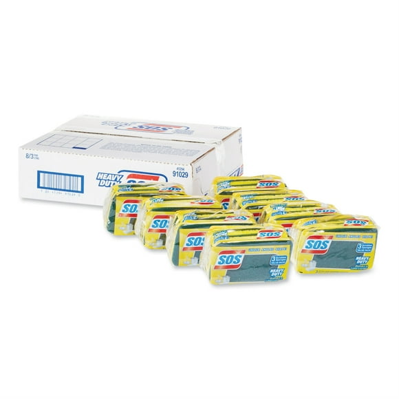 S.O.S Éponge à Récurer Robuste, Éponge, HVYDTY, SOS, 24/CT