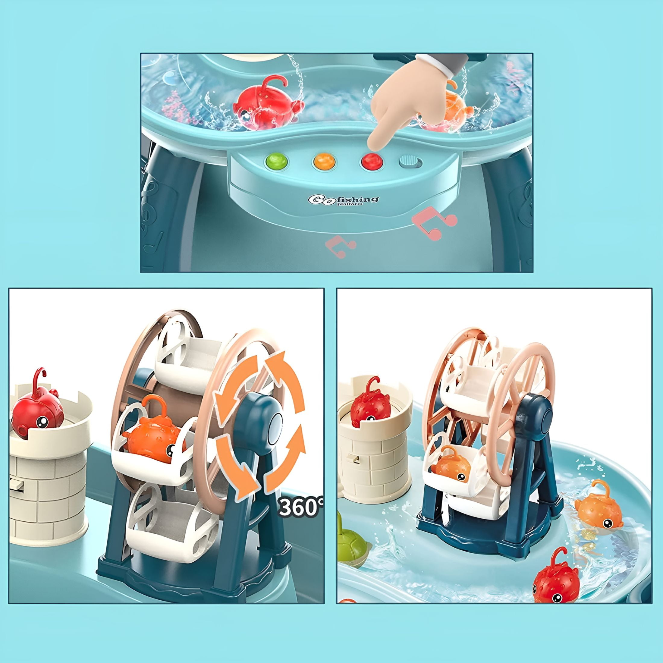 BESTSKY Sand Water Table for Toddlers,Sand and Water Play Table Toys for Toddlers Kids,Activity Sensory Tables Outside Beach Toys for Toddler Boys Girls Age 1-6+ Gift