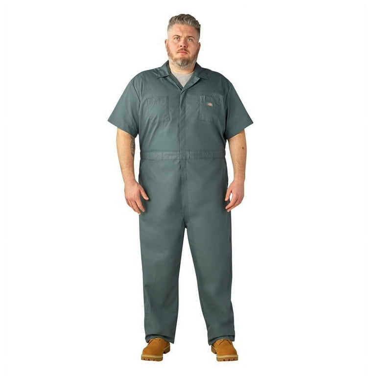 Dickies Men's Poplin Short Sleeve Coverall, Lincoln Green, 3XL