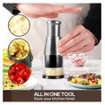 Ailsion Manual Pressed Chopper, Pressed Garlic Chopper Stainless Steel