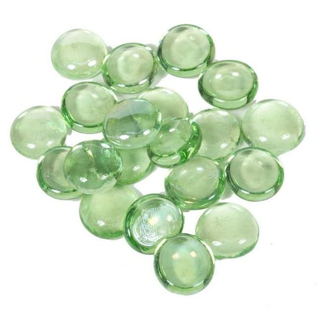 Perles de Feu de 0,75 Po, Vert Pâle Iridescent