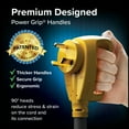 thumbnail image 2 of Camco Power Grip 50-Foot 30-Amp EV RV Extension Cord - Copper Wire, Black and Yellow (55197), 2 of 6