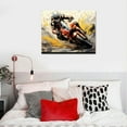 thumbnail image 4 of Nawypu  Motorcycle Wall Art for Bedroom, Graffiti Motorcycle Racing Poster Wall Art for Living Room, Large Cool Racer Posters for Room Man Cave, 4 of 4