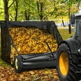 thumbnail image 3 of 44-Inch Tow Behind Lawn Sweeper – Heavy Duty Leaf & Grass Collector – Large 18 Cu.Ft Container – Adjustable Sweeping Height – Easy Dumping Rope – Compatible with Riding Mowers, 3 of 7