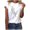 White, variant on Spring Tops for Women Womens Tops Plus Size 5X/6X Comfortable Fashion Women Short Sleeve T-Shirt Feather Print Casual Top Tee Blouse