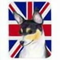 thumbnail image 2 of Caroline's Treasures Rat Terrier with English Union Jack British Flag Glass Cutting Board Large Size, 2 of 2