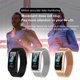 thumbnail image 4 of Moyic inteligente AK12 Pantalla a color de cardíaco recargable Reloj inteligente IP67 Reloj deportivo resistente al agua Relojes inteligentes Negro cinturón de acero, 4 of 8