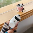 Musatteng A40 Headset 2 Male to 1 Female Audio Splitter Cute 3D Cartoon