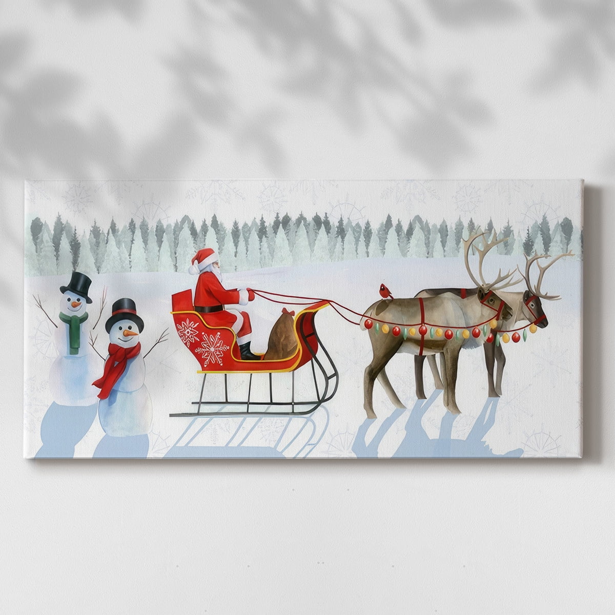 Santa's Snowmen Collection D- Gallery Wrapped Canvas