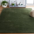 thumbnail image 2 of SAFAVIEH Revive Hyram Solid Polyester Area Rug, Green, 4' x 6', 2 of 8