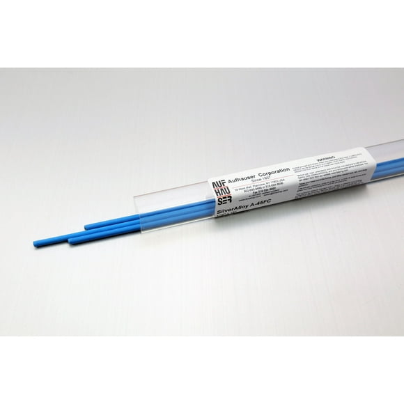 SilverAlloy 45 % Ag BAg-5 18 Pouces Tresses de Brassage à Soudure Argentée Enduite de Flux (3-Tiges)
