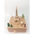 thumbnail image 1 of Torre Eiffel Caja de música de madera Caja de música Sky City Spirited Away, 1 of 5