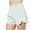 White, variant on Lenpel Running Shorts for Women Elastic High Waisted Quick Dry Sports Workout Shorts Lightweight Athletic Shorts