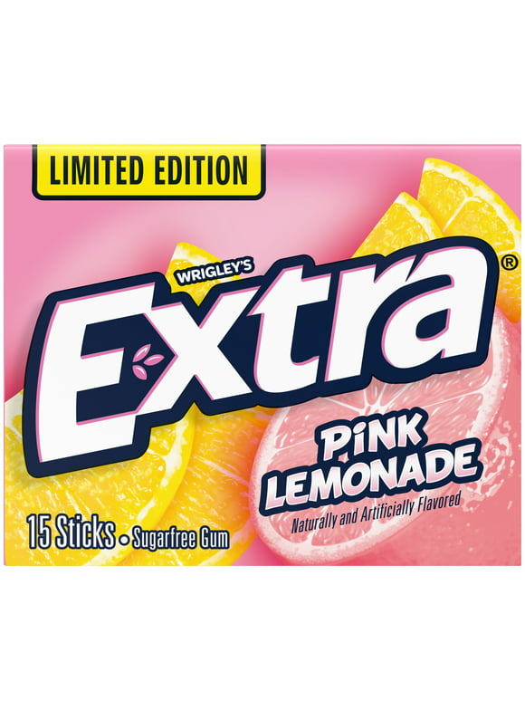Extra Pink Lemonade Sugar Free Chewing Gum - 15 Sticks
