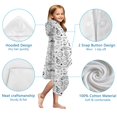 thumbnail image 7 of Baseball Football Pattern Hooded Bath Towel，50"x30" for Ages 3 To 12 Kids, Quick Dry Lightweight Soft Microfiber Hood Beach Towel Cover Up for Kids, 7 of 7