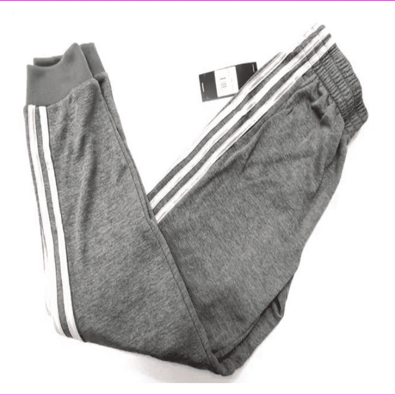 Adidas Joggers Three Stripe Joggers Boys Sweatpants L 14 16 Grey Walmart