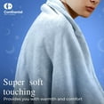 thumbnail image 7 of Light Baby Blue, 30x40 inch Velvety Soft Classic Solid Plush Fleece Throw Blanket, 7 of 7