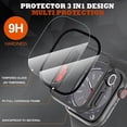 thumbnail image 3 of HOMEYA [2 Pack] Hard PC Case with Tempered Glass Screen Protector,Compatible with Apple Watch Series 9/8/7 45mm,Scratch Resistant Cover for iWatch S9/S8/S7,Titanium, 3 of 8