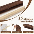 thumbnail image 3 of Rustic Fireplace Mantel Shelf Handcrafted 100% Solid Pine Wood Wall Mounted Farmhouse Fireplace Mantel Shelf - Floating Fireplace Mantels - 72 inch, 3 of 5