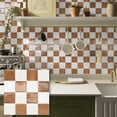 thumbnail image 2 of 10 Sheets Peel and Stick Backsplash - 9" x 9" 3D Adhesive Peel and Stick Tile Backsplash for Kitchen Bathroom,Checkerboard Checkered Stickers, 2 of 12