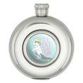 thumbnail image 1 of Where the Wild Things Are Eat You Up Round Stainless Steel 5oz Hip Drink Flask, 1 of 4