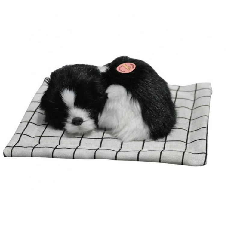 Realistic Simulation Shih tzu Dog Plush Toy Doll Long Hair Furry Puppy Kids  Gift