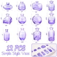 thumbnail image 2 of Set Bud Jarrones DOLEEYAE de cristal morado, 12 unidades, centros de mesa para bodas, 2 of 7