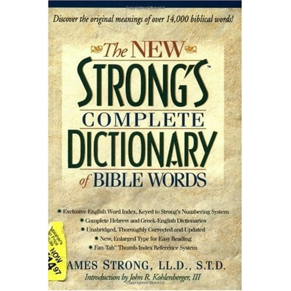Pre-Owned The New Strong's Complete Dictionary of Bible Words (Hardcover) 0785211470 9780785211471