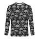 thumbnail image 5 of Amzcrzy - Sudadera Para Hombre, Estilo Casual, Con Estampado Deportivo, Manga Larga, Cuello Redondo, Color Rosa Intenso, 5Xl, 5 of 5