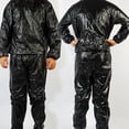 thumbnail image 4 of PVC Plastic Sauna Suit Exercise Gym Outfit Boosts Metabolism Fat Burn During Workouts Men Women, 4 of 7