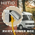 thumbnail image 2 of 15 Amp WRTR GFCI Power Outlet Box 125 Volt, Heavy Duty Lockable Weatherproof Outdoor Electrical Panel, Outdoor Receptacle for EV RV Generator Camper Trailer Motorhome, ETL Listed, 2 of 4