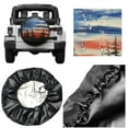 thumbnail image 5 of I Go Where I'm Towed American Flag Spare Tire Cover Waterproof Dust-Proof Universal 15 Inch Wheel Camper Spare Tire Cover Fit for RV Trailer Truck Jeep SUV Rav4 Motorhome Travel Trailer Accessories, 5 of 10