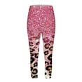 thumbnail image 5 of Women's Stretch Capri Leggings Under Tunic Tops and Dress Graphic Print Beach Capris Cropped Pants Underpants (M, Pink), 5 of 5