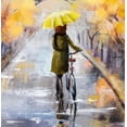 thumbnail image 2 of Boho Hue Studio 12x12 Black Ornate Wood Framed with Double Matting Museum Art Print Titled - Rainy Day, 2 of 4