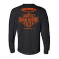 thumbnail image 2 of Harley-Davidson Men's Varsity B&S Logo Long Sleeve Crew-Neck Shirt - Black (4XL), Harley Davidson, 2 of 2